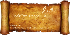 Juhász Arabella névjegykártya